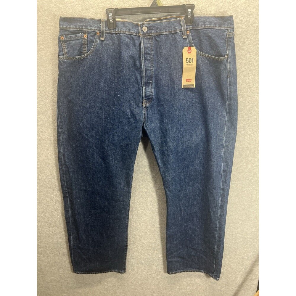 Levi 501 Original Fit Signature Button Fly Straight Leg Jeans Mens Sz 48x30 NEW